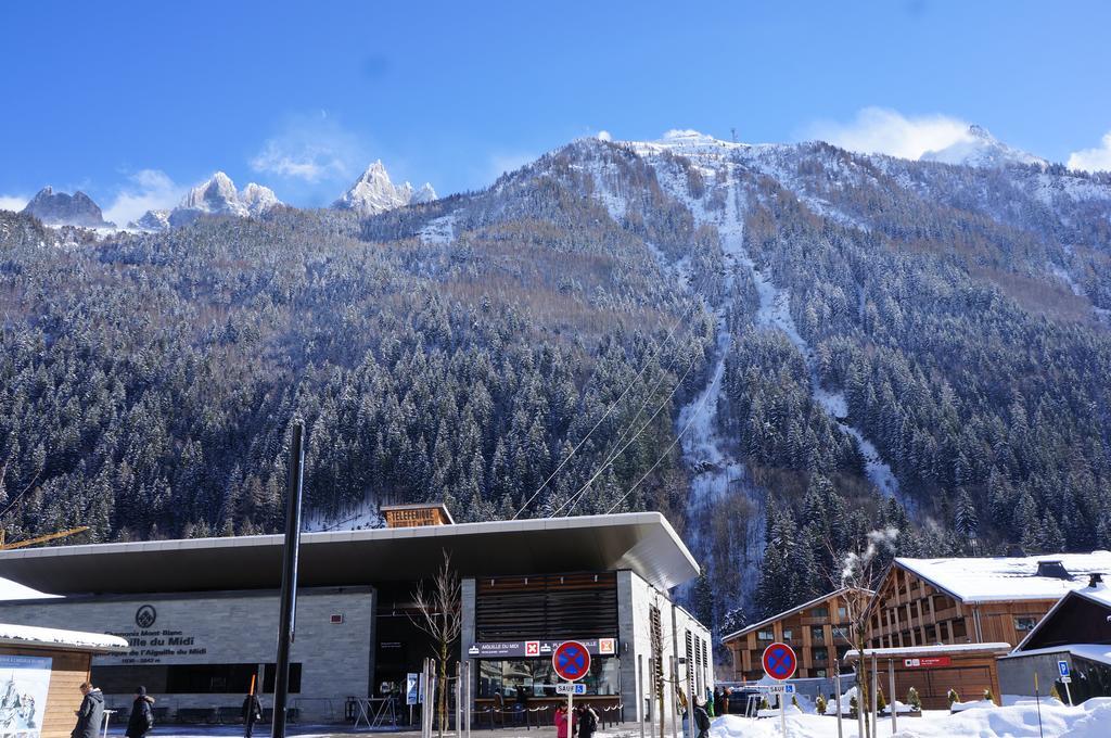 Aiguille Du Midi - Le Chamo'Nid Lägenhet Chamonix Exteriör bild